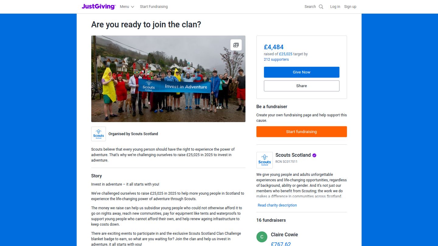 Scouts Scotland Clan Challenge